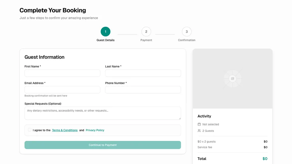 GoTwende's booking checkout